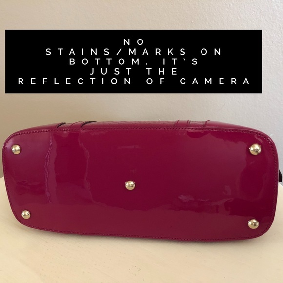 Gucci Microguccisima Top Handle Bag,Fuchsia Patent - Picture 8 of 8